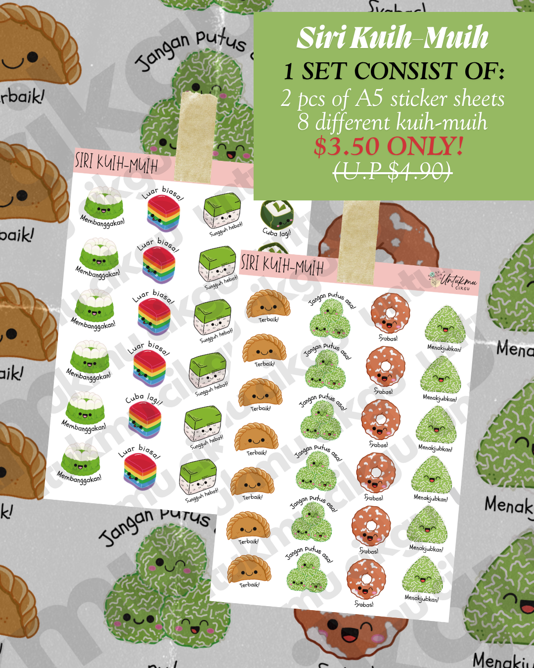 Kuih-Muih Series Sticker Set