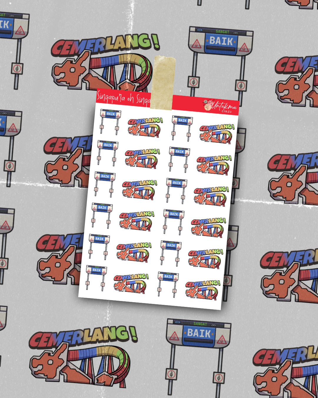 Singapura Oh Singapura Sticker Set