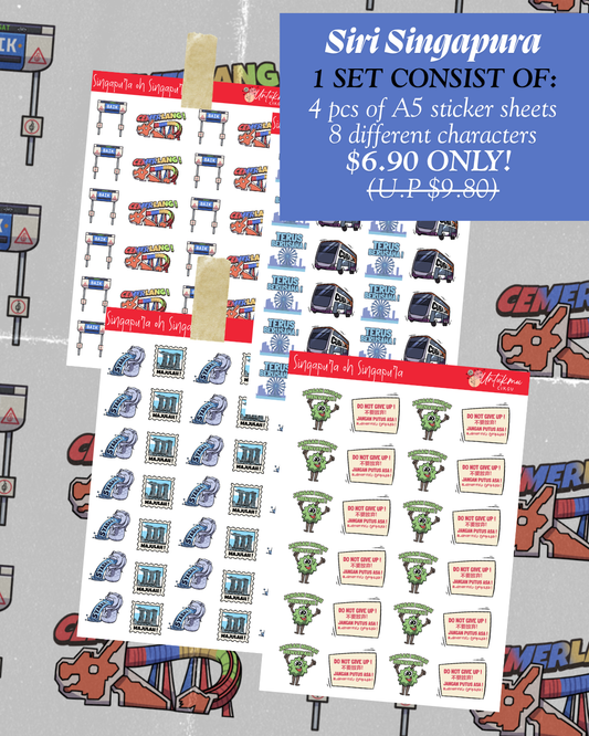 Singapura Oh Singapura Sticker Set